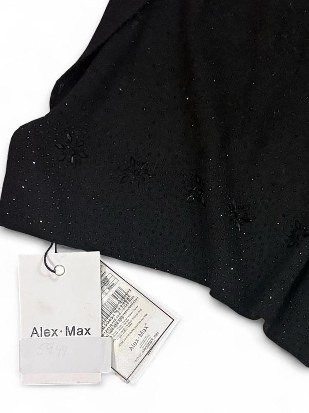NEW Alex Max scarf with snowflake rhinestone detailing